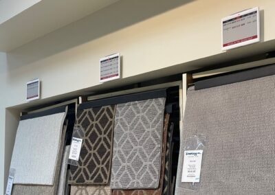 Blakley's Flooring – ESL price tag on hardwood flooring display