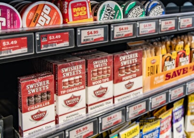 ESL at convenience store – cigar and tobacco shelf