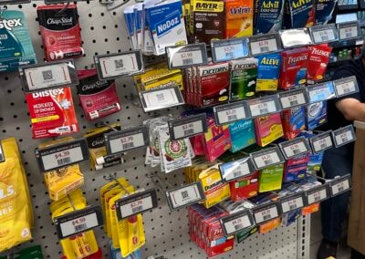 JumpStart – health and medicine aisle with ESL price tags