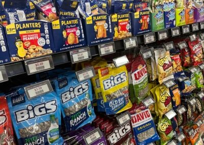 JumpStart – Planters and BIGS snack shelf with ESLs