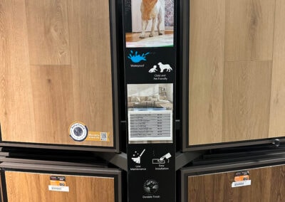 Sergenian's – flooring display kiosk with ESL price tags