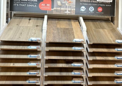 Sergenian's Floor Coverings – Kentwood Floors branded display wall