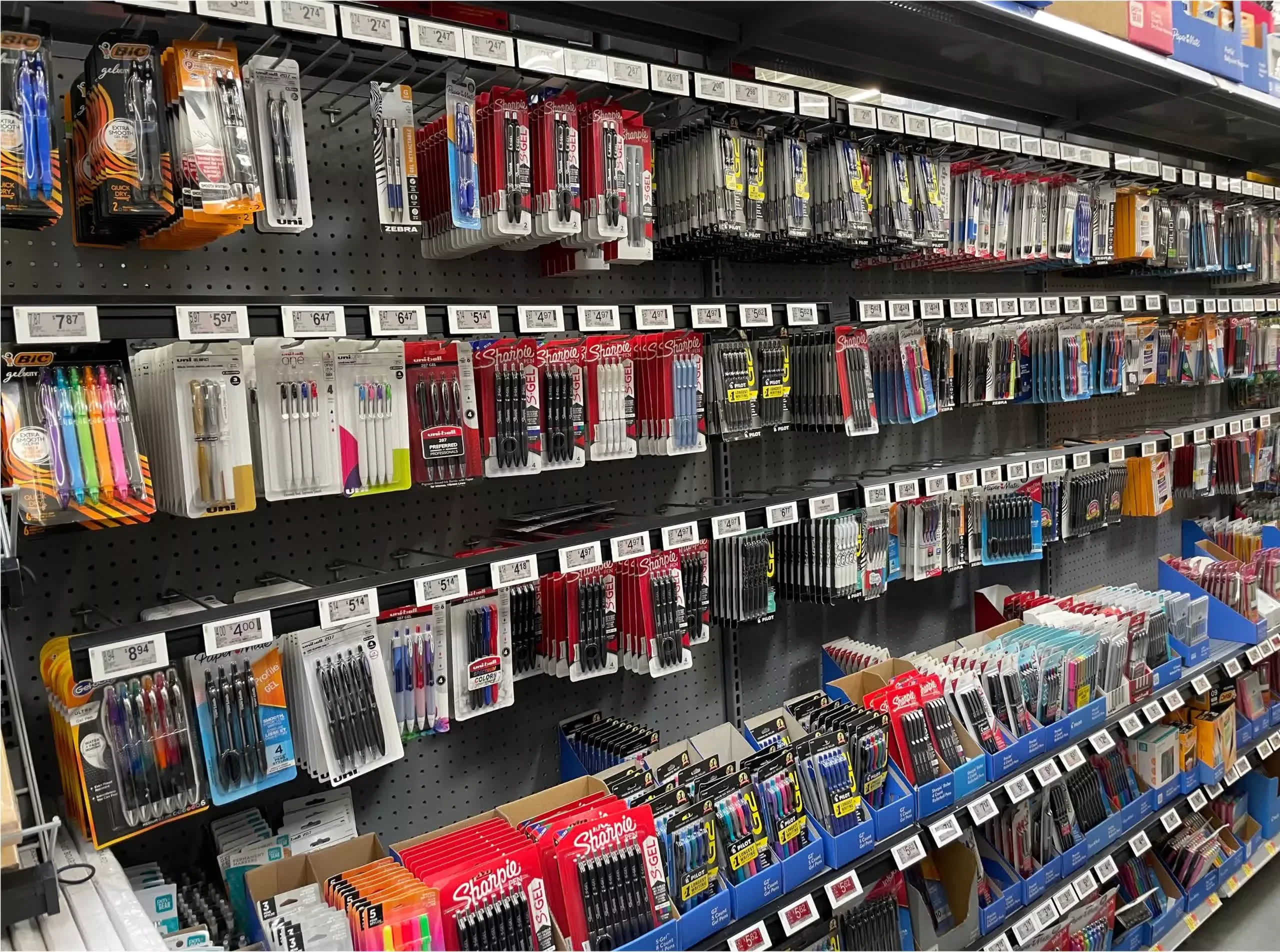 Vusion ESL at Walmart – writing instruments aisle