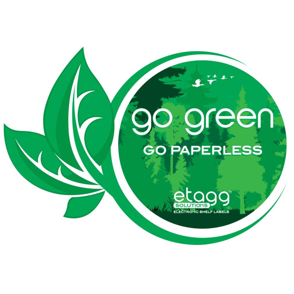 Go Green Go Paperless – Etagg Solutions Electronic Shelf Labels