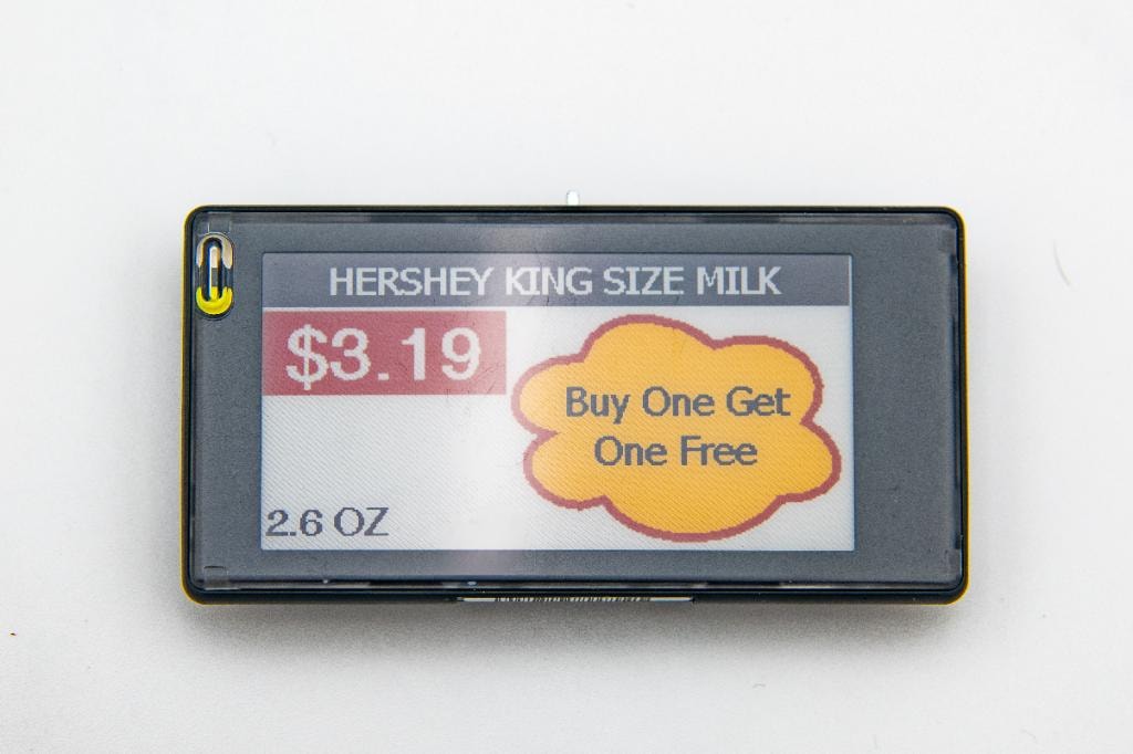 Hershey King Size ESL price display